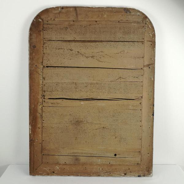 Miroir ancien noir et doré – Image 4